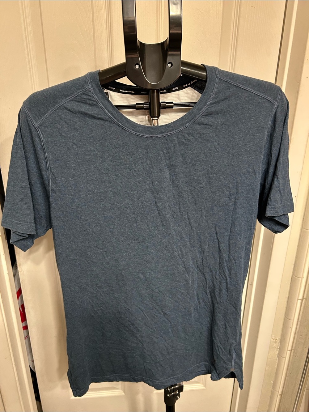 On Running Men's Performance Crew Neck T-Shirt - Blue Heather - Size L